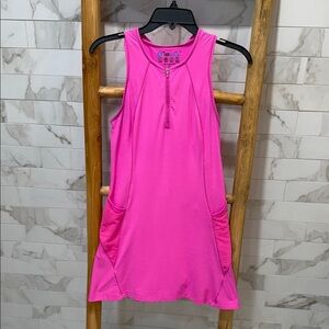 Hot Pink Sleeveless IBKUL active dress